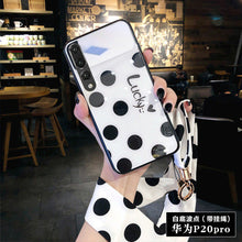 Load image into Gallery viewer, 补妆镜华为p30手机壳女mate20全包防摔p30pro玻璃mate10潮牌p20lite硅胶mate20pro个性创意p20pro带挂绳p20