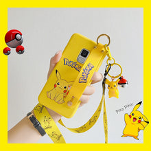 Load image into Gallery viewer, 三星s9手机壳女款腕带s10plus皮卡丘s10防摔挂脖绳三星s10+创意s10e可爱挂饰S9PLUS手机套卡通三星s9+保护套