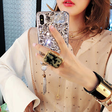 Load image into Gallery viewer, Huawei p30 / pro phone shell female models p20 / lite luxurious atmosphere full of diamond p10 / plus swan tassel p9 / p8 all-inclusive soft red border network fell creative personality Korea Tide brand