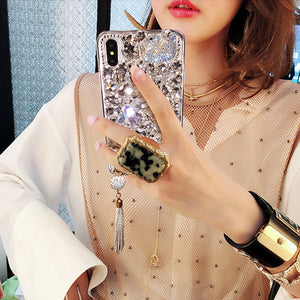 Huawei p30 / pro phone shell female models p20 / lite luxurious atmosphere full of diamond p10 / plus swan tassel p9 / p8 all-inclusive soft red border network fell creative personality Korea Tide brand