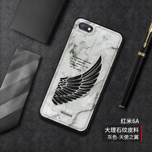 Load image into Gallery viewer, 送钢化膜红米6a手机壳男个性创意小米redmi 6a保护套全包防摔大理石纹皮套6A新款简约高档女卡通潮牌硅胶软壳