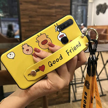 Load image into Gallery viewer, 爆款VIVO Y17手机壳腕带支架保护套Y3/Y15/Y12可爱卡通挂绳软壳