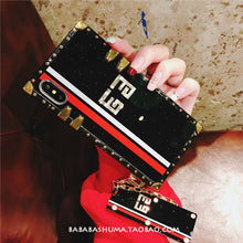 Load image into Gallery viewer, 三星s10手机壳潮牌硅胶韩国s9+时尚个性方形镜面女款s8plus全包套