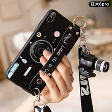 Load image into Gallery viewer, 红米6手机壳女款红米6pro保护套硅胶小米红米6a磨砂全包六简约潮牌创意网红同款照相机外壳软redmi腕带