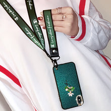 Load image into Gallery viewer, 红米K20祖母绿K20PRO创意红米Note7手机壳PRO水钻兰花红米6挂绳6A保护套Redmi7女款7A奢华小米Play挂脖潮牌韩