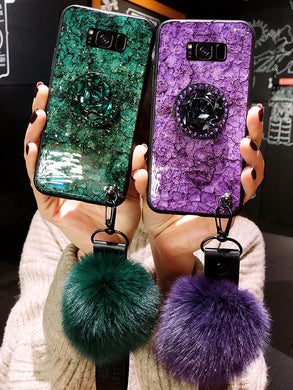 三星S8手机壳S9保护S8十硅胶套S9+防摔SM一G9500软壳9550女款9508潮9650/DS紫G9600色9608女款plus挂绳galaxy