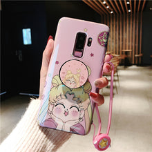 Load image into Gallery viewer, 美少女三星s10手机壳s8少女心note8/9全包s9+手机套a9star lite防摔s10e软壳a9s挂绳note10+保护套a8s软壳