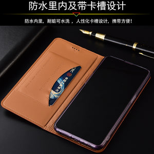 三星 J8 2018手机壳三星Note9真皮皮套三星A6 2018全包保护套鳄鱼