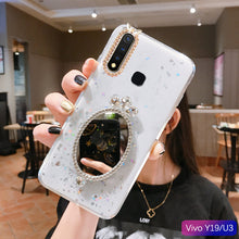 Load image into Gallery viewer, vivoy5s phone steel shell with protective sleeve vivo y19 film with crystal diamond voivu3 u3 personalized vovo y5s voviy19 DROP viv0u three all-inclusive fashion female housing vlvoy