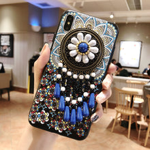 Load image into Gallery viewer, 新款中国风苹果X手机壳民族风复古iPhoneXSMAX流苏吊坠7plus保护套高档8x女款苹果7外壳旅游个性8P防摔XR挂绳
