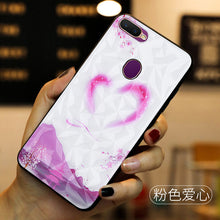 Load image into Gallery viewer, oppoa7x手机壳潮牌oppoA7X钻石纹玻璃a7x个性创意全包边防摔oppof9硅胶软壳磨砂网红情侣硬保护套女ins新品F9