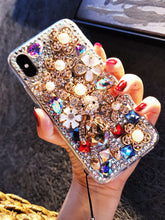 Load image into Gallery viewer, 奢华熊苹果x手机壳iPhone8plus带钻女款7plus镶钻xs max水钻8x潮牌xr新款6s网红6plus满钻xmax硅胶iphonexr套
