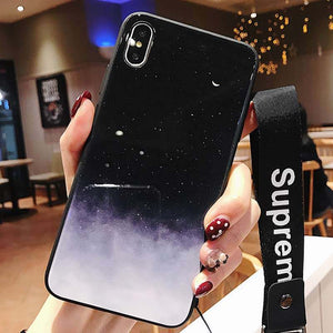 v11i / z3i / z3 starry sky glass phone case v11 / 11pro Nordic cold wind all-inclusive vivo new couple silicone soft anti-fall new simple personality set black frosted case