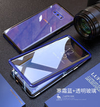 Load image into Gallery viewer, 360度全包壳 三星NOTE8手机壳A9S金属边框全包A7双面玻璃保护套A8 2018保护壳万磁王抖音同款外壳NOTE8 CASE