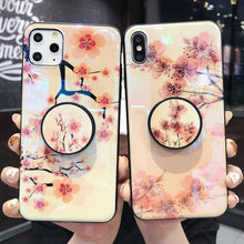 Load image into Gallery viewer, 梅花蓝光华为mate30pro手机壳p30个性创意p20p硅胶支架mate20保护套荣耀20防摔情侣男女款nova5pro/4时尚软壳