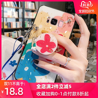 三星s10plus手机壳a6s泫雅风a8s斜挎s8+挂绳s9女note9全包防摔潮