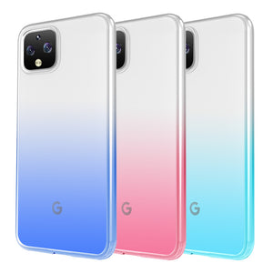 谷歌pixel4手机壳渐变透明彩虹google全包防摔Pixel 3A XL男女4xl