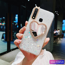 Load image into Gallery viewer, vivoy5s phone steel shell with protective sleeve vivo y19 film with crystal diamond voivu3 u3 personalized vovo y5s voviy19 DROP viv0u three all-inclusive fashion female housing vlvoy