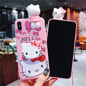 适用于华为gr5 2017手机壳y7prime2017卡通kitty猫y9 2019女可爱