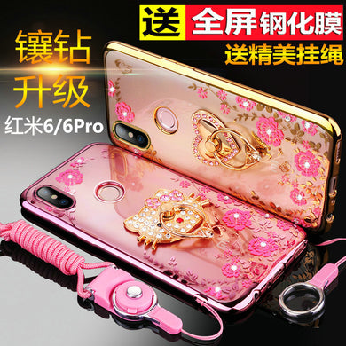 小米红米6手机壳红米6pro保护硅胶套redmi6A防摔por全包边A6透明软壳女款潮个性创意网红时尚挂绳超薄新款六