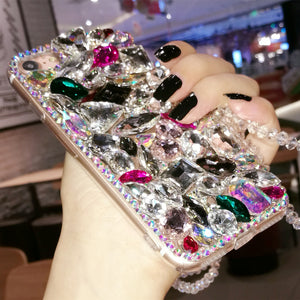 苹果8plus手机壳iPhoneXs Max水钻奢华日韩大气7保护套6全包XR女