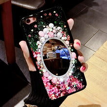 Load image into Gallery viewer, 苹果7手机壳个性创意潮镜子奢华6splus流沙防摔iphone7指环手机壳