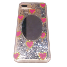 Load image into Gallery viewer, 日韩镜子闪粉水钻苹果6plus手机壳iPhone7镜面x透明女款六软硅胶8