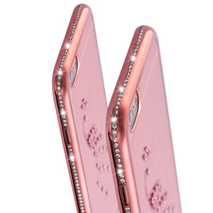苹果6s手机壳iphone6s plus软壳六女硅胶透明水钻奢华防摔保护套苹果6个性包边潮流六代手机套iPhone6带钻壳