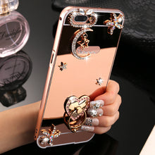 Load image into Gallery viewer, iPhoneX手机壳水钻苹果8plus金属边框苹果8外壳6sp手机套7plus女