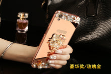 Load image into Gallery viewer, oppoR9手机壳水钻R9Splus金属边框外壳奢华女R7plus手机套镶钻R11