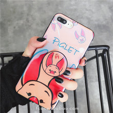 Load image into Gallery viewer, 卡通抖音同款手机壳苹果6s/x维尼小熊iphone8/7plus懒人支架少女
