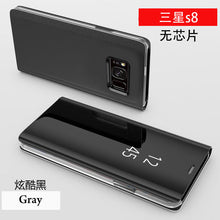 Load image into Gallery viewer, 纽曼 三星s8手机壳男女s8plus保护套全包防摔s8+镜面翻盖皮套智能