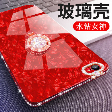 苹果6手机壳女款iphone6s玻璃水钻6plus新款6s潮牌6splus仙女网红