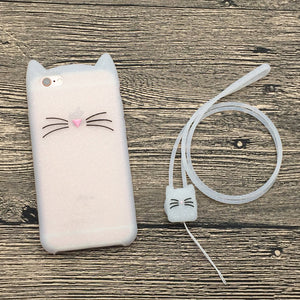 iphone5S手机壳苹果5保护套5S情侣卡通硅胶套SE全包防摔软外壳女