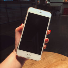 Load image into Gallery viewer, 透明土星星空苹果x手机壳滴胶闪粉iphone8plus全包软6s创意7P女款